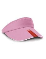 Herringbone Sun Visor with Sandwich Peak Pink / White