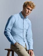 Men`s Long Sleeve Tailored Button-Down Oxford Shirt