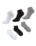Fruit Quarter Socks (3 Pair Pack) Heather Grey / White / Black