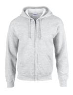 Heavy Blend Full Zip Hooded Sweatshirt Ash (Heather)