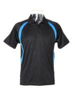 Classic Fit Riviera Polo Shirt Black / Electric Blue