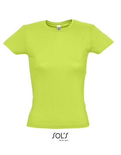 Ladies` T-Shirt Miss Apple Green