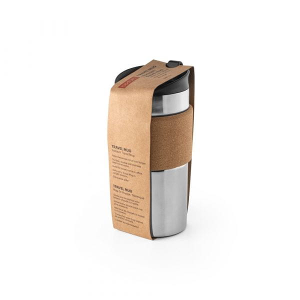 TRAVEL MUG CORK. Reisebecher 350ml Natur