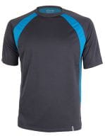 Pace Tech Tee Anthracite / Azure Blue