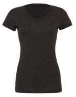 Triblend Crew Neck T-Shirt Woman Charcoal-Black Triblend (Heather)