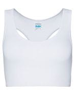 Girlie Cool Sports Crop Top Arctic White