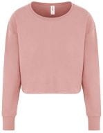 Girlie Cropped Sweat Dusty Pink