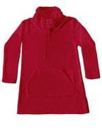 Coral Fleece Lounge Pullover Jester Red