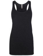 Ladies` Tri-blend Racerback Tank-Top Vintage Black (Tri-Blend)